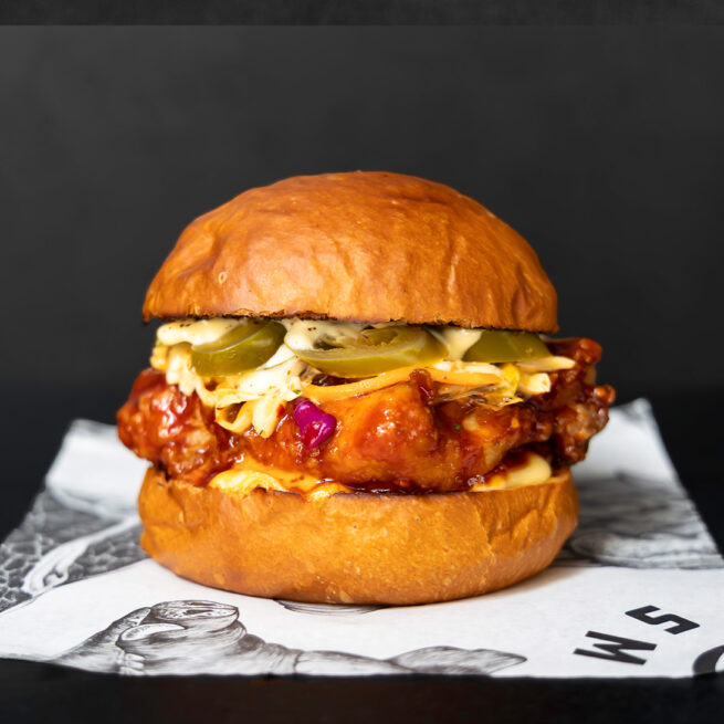 Chef's Burger of The Month - Winner Winner Chicken Burger